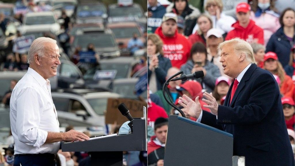 قبل 48 ساعة من الانتخابات الأمريكية.. ترامب يزور 5 ولايات رئيسية وبايدن يركز على بنسيلفانيا